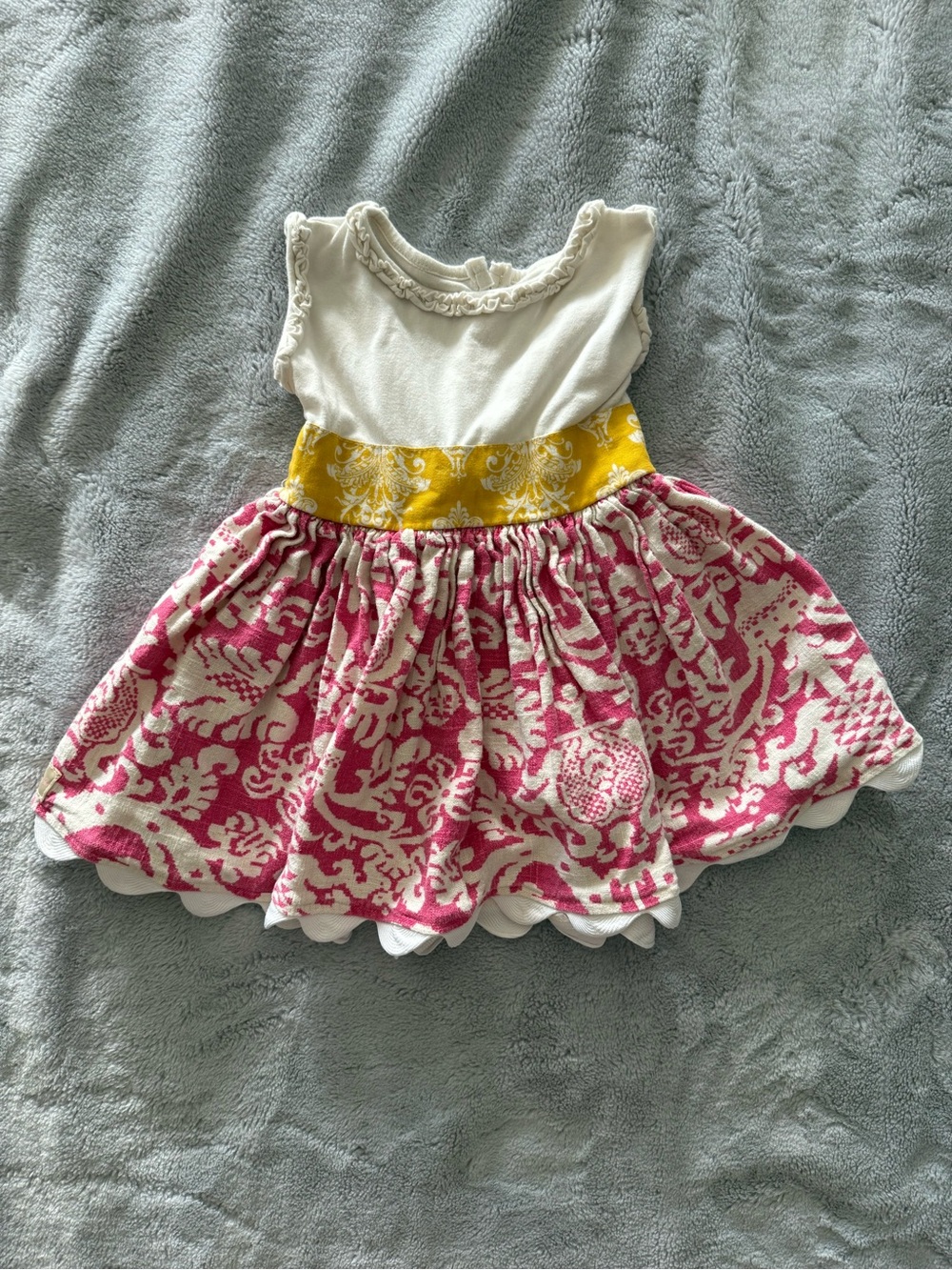 Persnickety Toddler Dress with Ric-rack Hem